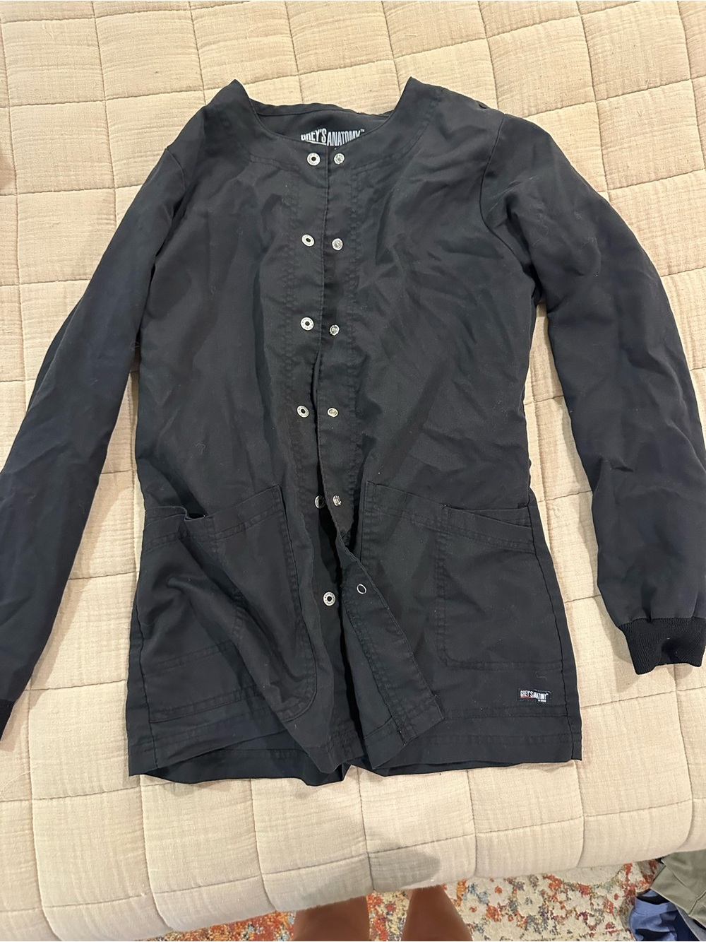 Grey’s Anatomy black scrub jacket